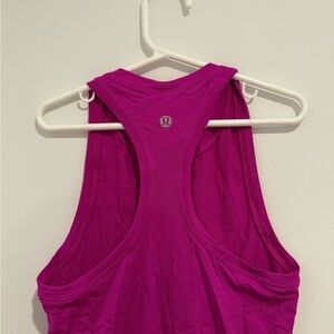 lululemon Women's magenta racer back swiftly tech Tank Top